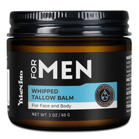 Wrinkle Defense Tallow Balm for Men – Anti-Aging Whipped Beef Tallow with Jojoba Oil for Deep Hydration, Clean Scent Non-Greasy Skincare for Men