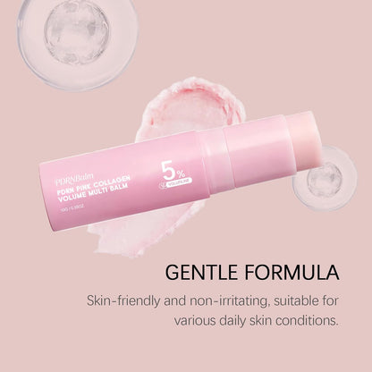 Collagen Multi Balm Stick, K-Beauty Volufiline & NAD+ Skin Booster for Under-Eyes, Neck, Forehead, Smile Lines & Lips, Instant Plumping, Radiance & Line Smoothing (Pack of 1)