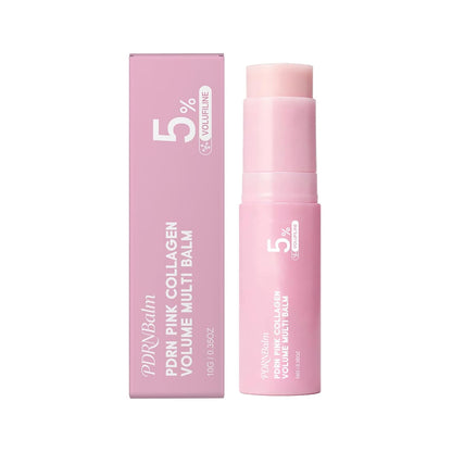 Collagen Multi Balm Stick, K-Beauty Volufiline & NAD+ Skin Booster for Under-Eyes, Neck, Forehead, Smile Lines & Lips, Instant Plumping, Radiance & Line Smoothing (Pack of 1)