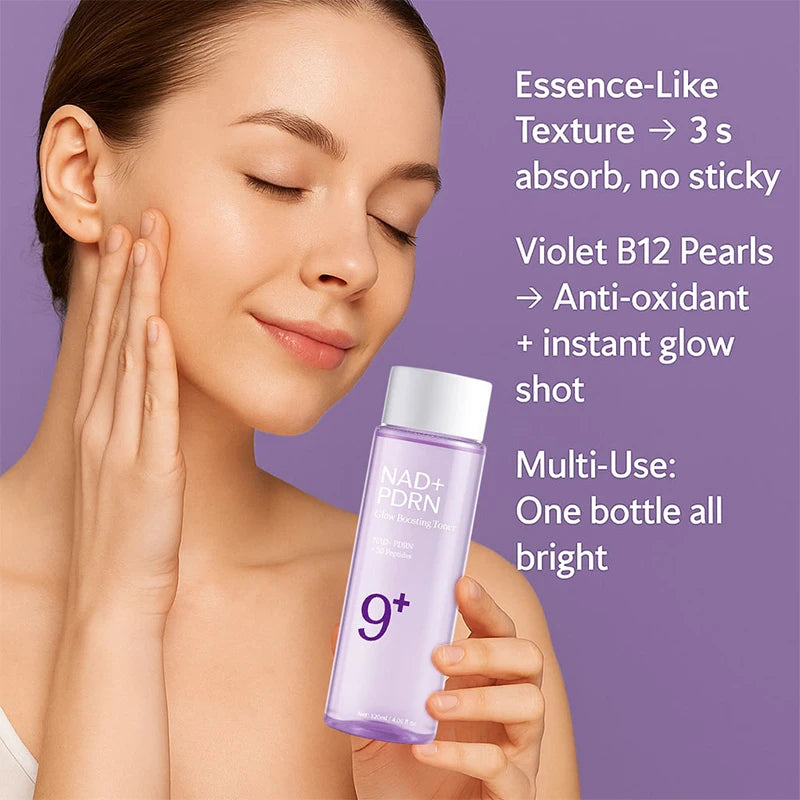 NAD+ BIO Lifting-Sil Firming Serum,Peptides Glowing Boosting Toner,Korean Dull Skin Care,Fade Fine Lines Elasticity Essence