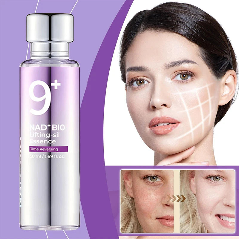 NAD+ BIO Lifting-Sil Firming Serum,Peptides Glowing Boosting Toner,Korean Dull Skin Care,Fade Fine Lines Elasticity Essence