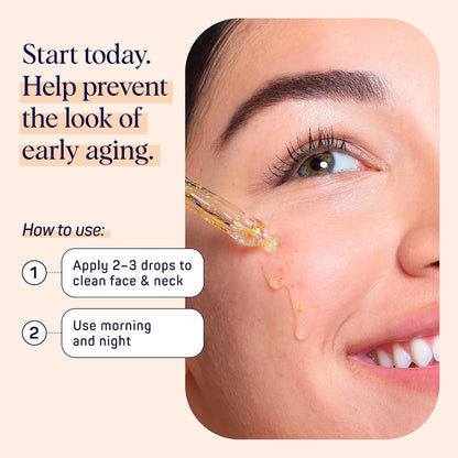 Beauty 24K Gold anti Aging Serum | Korean Deep Collagen Serum for Face with Real Gold Flakes | Hydrating & Firming Treatment for a Youthful Look | 3.7 Fl. Oz.
